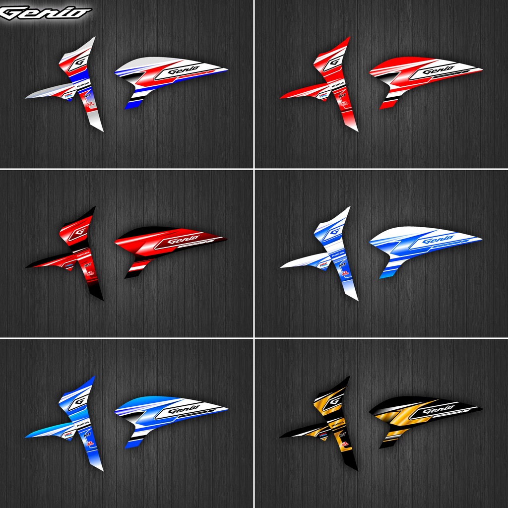 Stiker Striping Variasi Honda Genio / Stiker Variasi Genio / Striping Variasi Genio