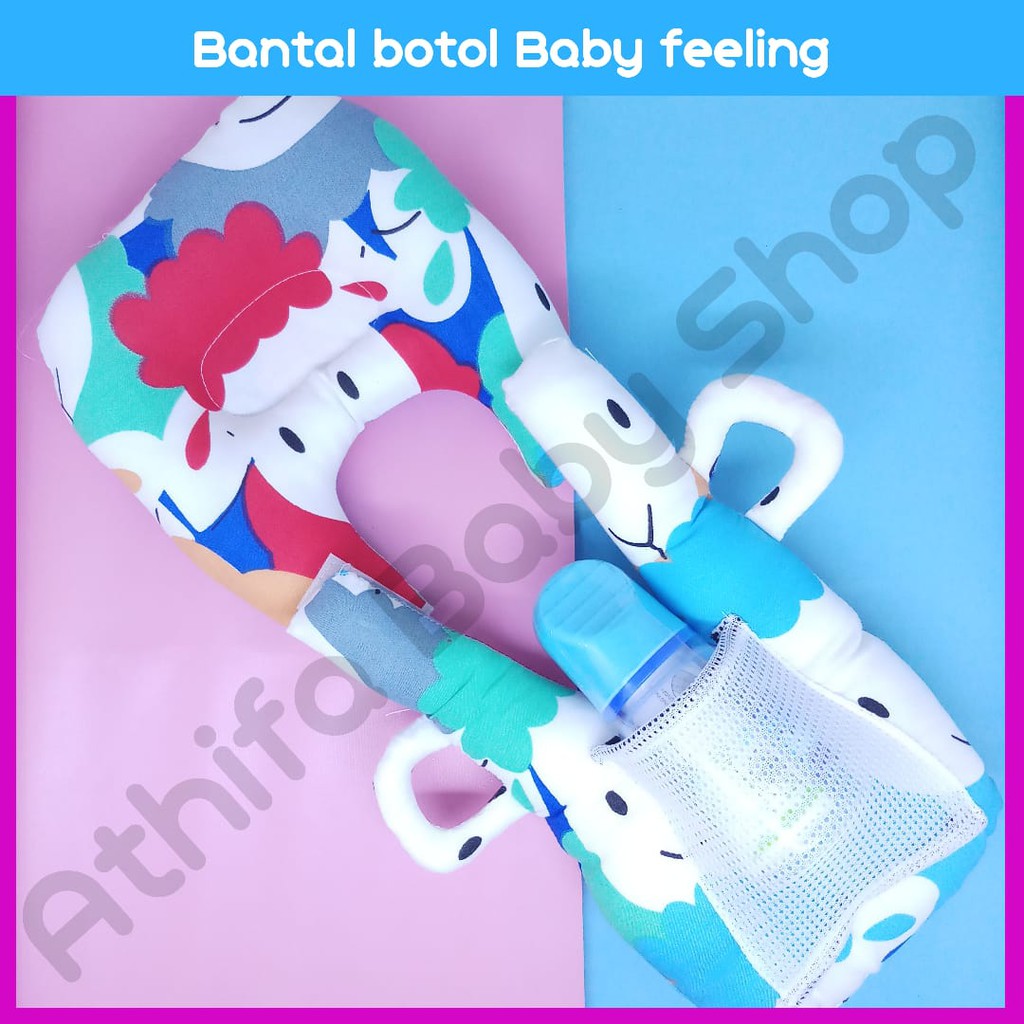 Bantal Menyusui Bantal Penyangga Penahan Botol Susu Bayi Lazy Pillow Peang Baby Feeling