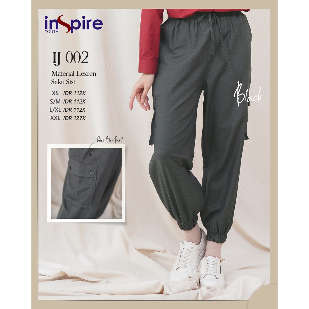 Inspire IJ 02 Celana Jogger Bawahan Wanita Celana Panjang Polos Jogger Wanita