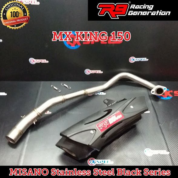 TERLARISS    R9 Misano SS Black Series YAMAHA JUPITER MX KING 150 Knalpot Racing    Termurah
