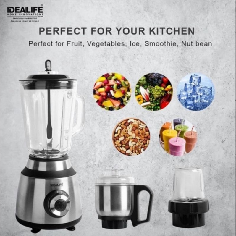 Blender Listrik Set Multifungsi Penggiling Idealife IL 220A Original