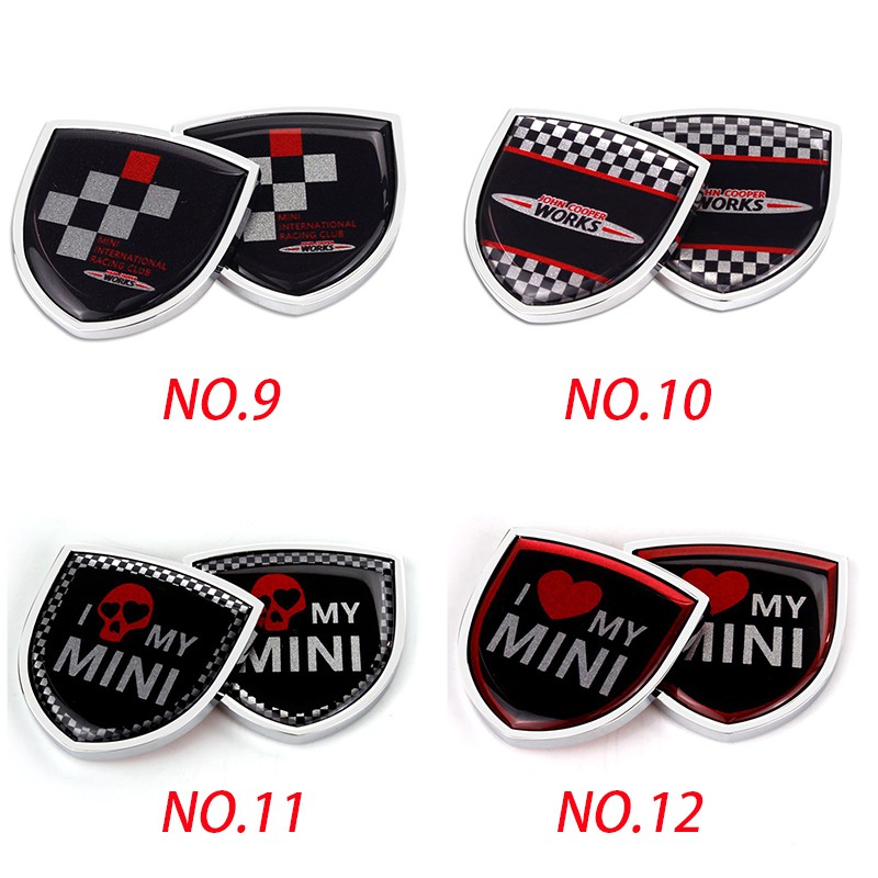 Night knight 2Pcs Stiker Emblem / Badge Mini Motif Bendera Inggris Bahan Metal untuk Kaca Jendela Mobil