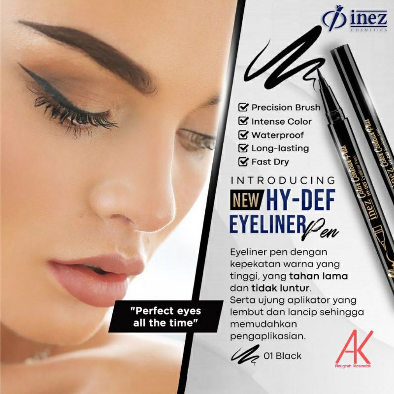 INEZ HY DEF EYELINER PEN ORIGINAL 100%