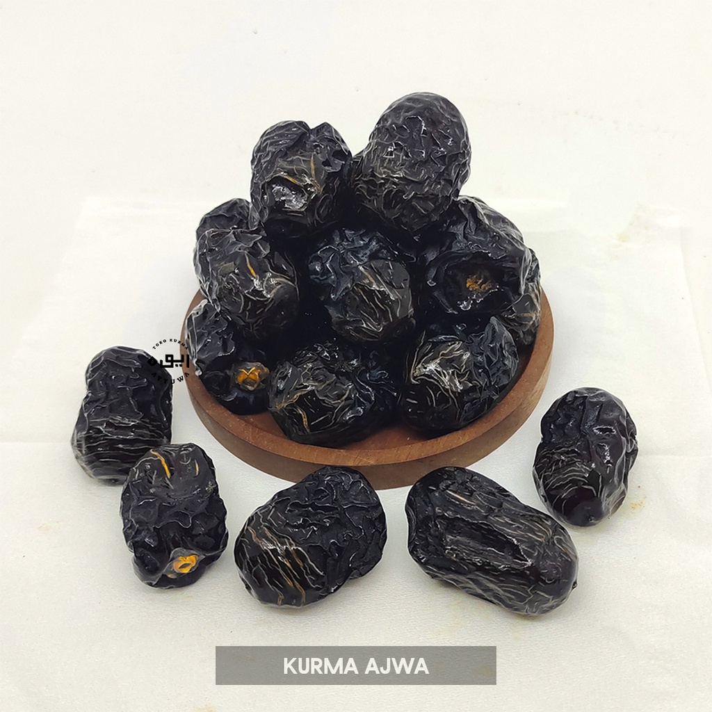 

KURMA AJWA MADINAH PREMIUM 500 GR / KURMA AJWA MADINAH / AJWA MADINAH GRADE FIRST 500GR