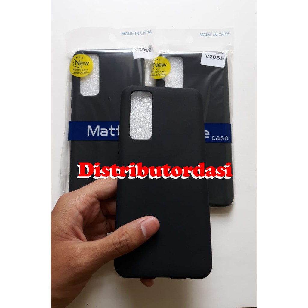 SOFTCASE CASE TPU SILIKON CASING KONDOM blackmatte case Vivo V20se ready stok grosir