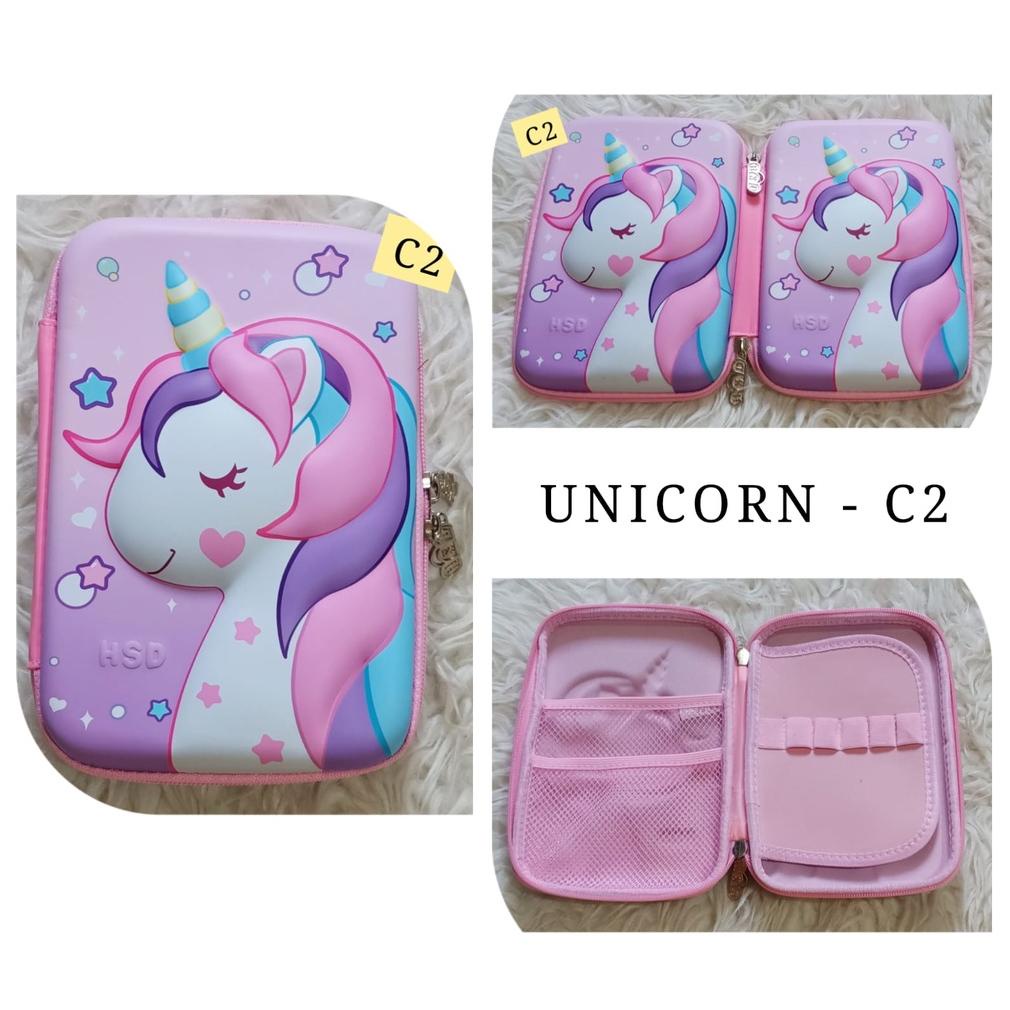 

[(BAYAR DITEMPAT) AS Kotak tempat pensil hardcase Anak-anak Timbul 2D/3D bahan Import