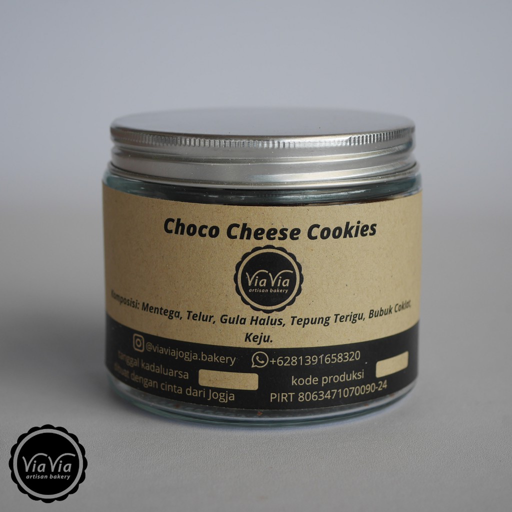 

Choco Cheese Cookies in jar