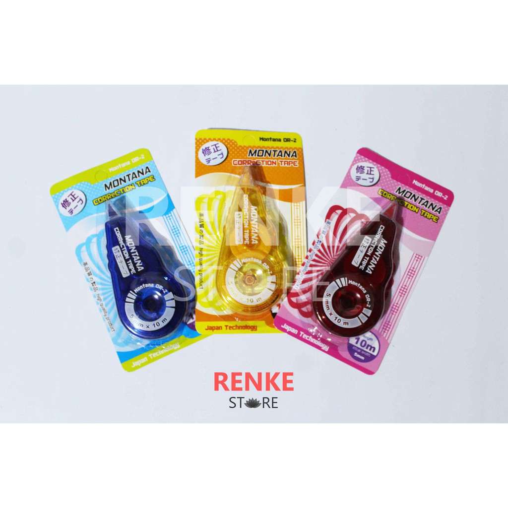 

Correction Tape Jepang 10 m - Label Tarik Tip-Ex Rol 10m OR-2