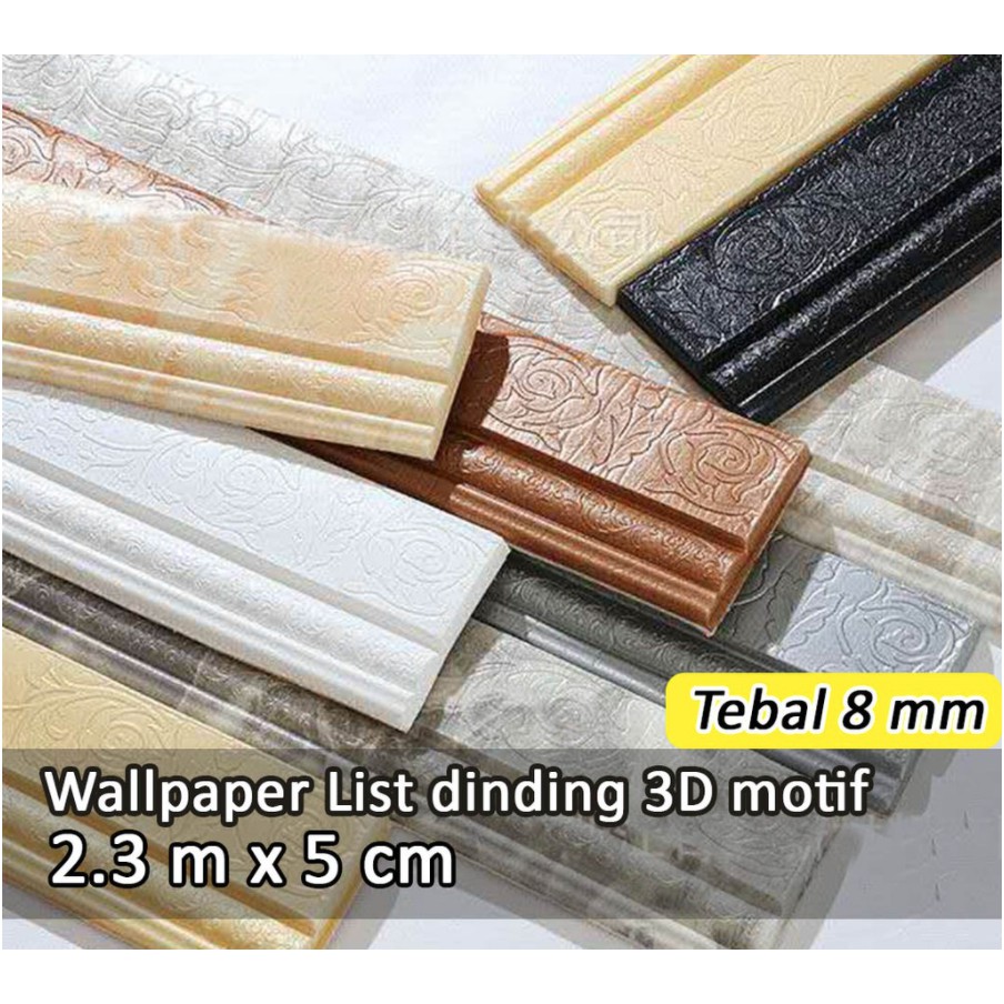Wallpaper List Foam Wallborder Foam 3D / Wall Border List / List dinding 3D 2.3 Meter TERMURAH