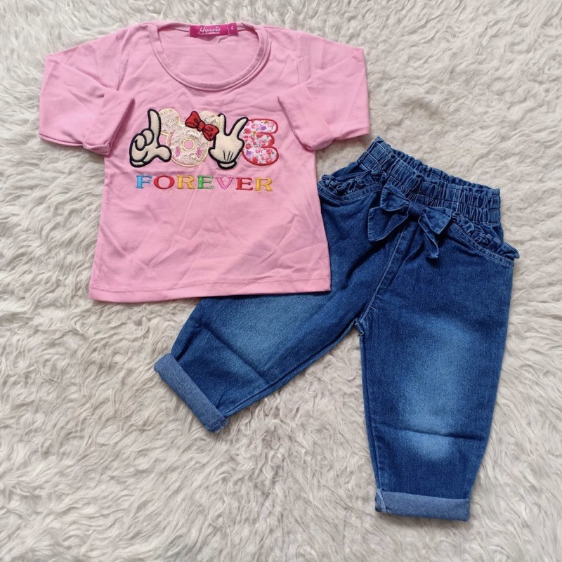 Baju Bayi Jeans Kaos