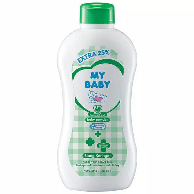 MY BABY - POWDER BEDAK BAYI BIANG KERINGAT 150 GR + EXTRA 38 GR