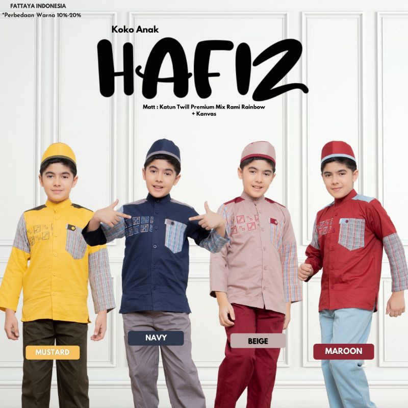 READY KOKO ANAK LENGAN PANJANG/KOKO ANAK HAFIZ BY FATTAYA