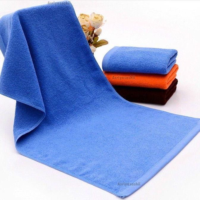 Handuk Tanggung Biru 50x100 Asriyasashii Cotton 100% Tebal Lembut Termurah Terlaris