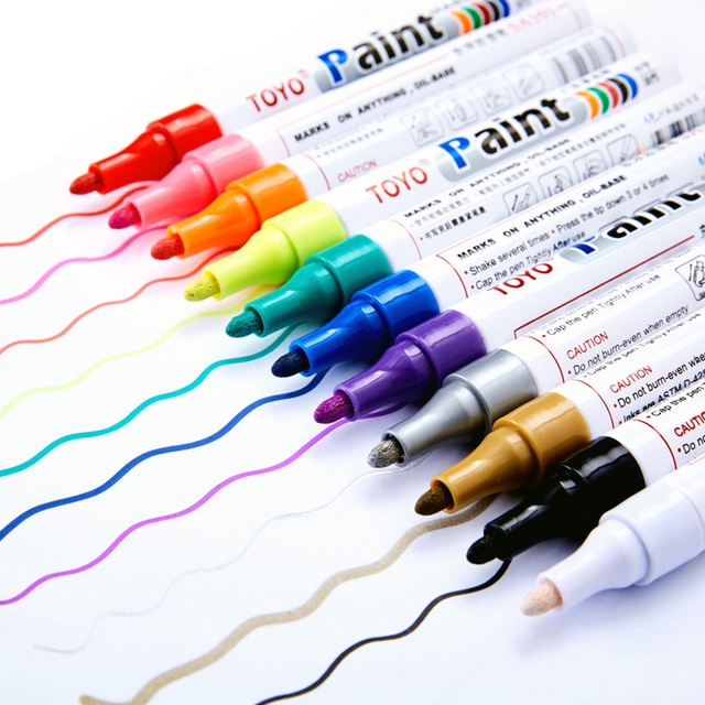 Spidol Ban Mobil Motor Toyo Paint Marker Pen Original Oil Based Permanen Marker