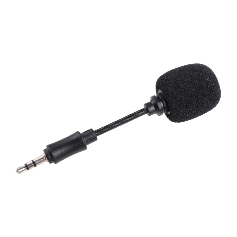 Btsg Mikrofon Stereo Mini 3.5mm Interface Flexible Untuk iPhone / Android