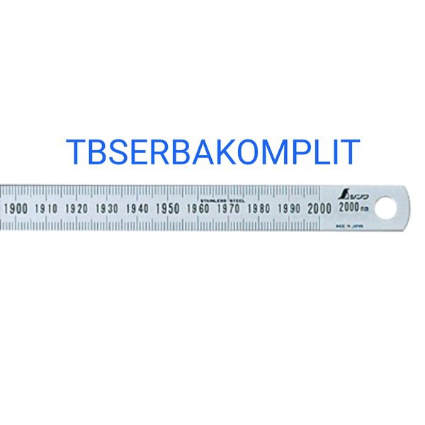 

Penggaris Shinwa 200cm 13293 Japan 2 meter Stainless Steel Semi Flexible Rules Ruler SS 2m 200 cm
