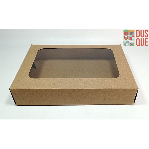 

DUS KOTAK BOX DONUT LAMINASI / DONAT ISI 6 KRAFT LAMINASI (10Pcs)