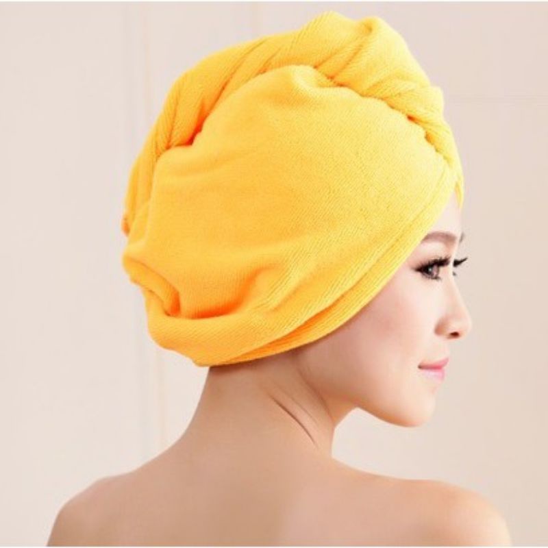 Handuk Bandana Pengering Rambut Wanita Headband Towel Microfiber