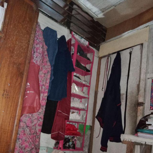 Promo Murah Set 2in1 Rak Gantung Sepatu Dan Tas Motif Bunga Kualitas Terbaik Dan Murah