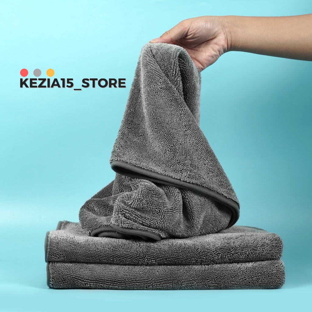 DRYING TOWEL SEKALI TARIK VIRAL 70x90 PREMIUM TWISTED LOOP 600GSM ULTIMATE DRYING TOWEL VIRAL VYDEN