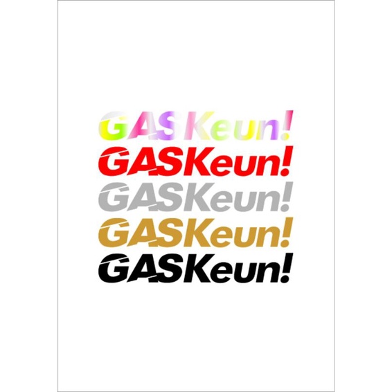 STICKER STIKER GASKEUN CUTTING