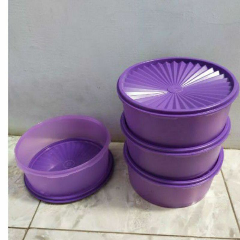 Toples Snack twindeco Tupperware 2 liter ungu eceran 1 pcs