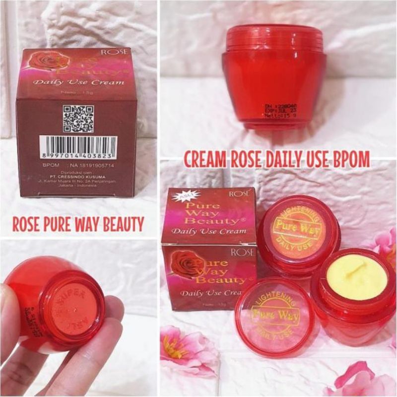 Rose Pure Way Beauty Daily Use Cream 2in1 15g