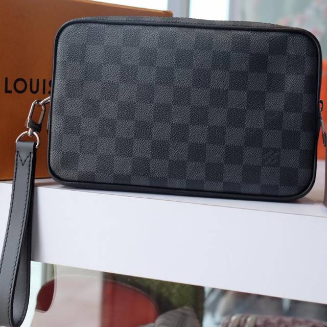 BNIB LV Clutch Damier Graphite