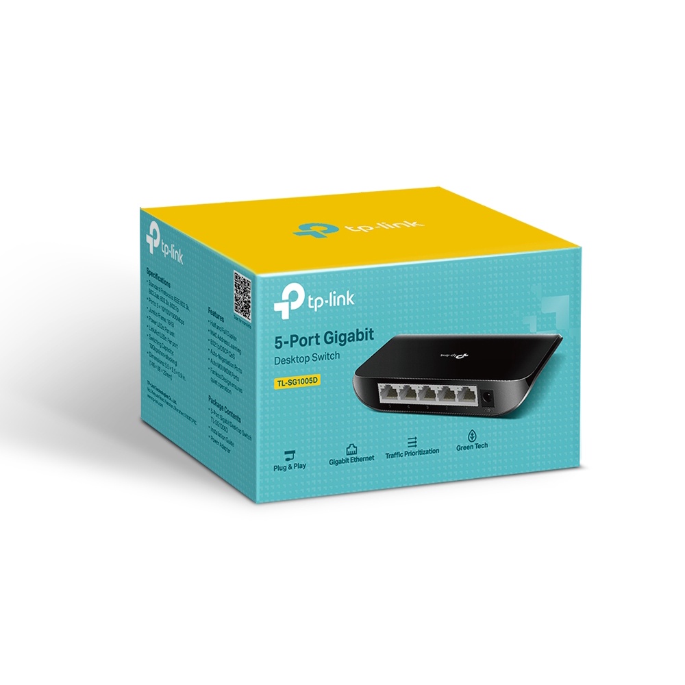 TP-LINK TL-SG1005D TPLink 5 Port Gigabit Desktop Switch Hub - Garansi Resmi