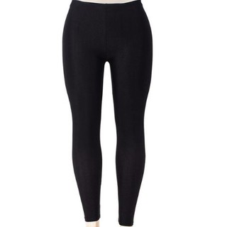 CELANA LEGGING POLOS HITAM PANJANG BAHAN JERSEY | Shopee Indonesia