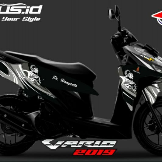 (BISA CUSTOM LIVERY)STIKER LIVERY BUS VARIO 125-150 NEW HR & STJ
