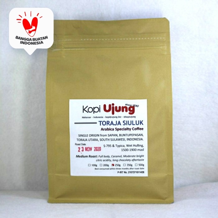 

NEW Kopi Ujung Arabica Toraja Sapan Siuluk 250 Gram
