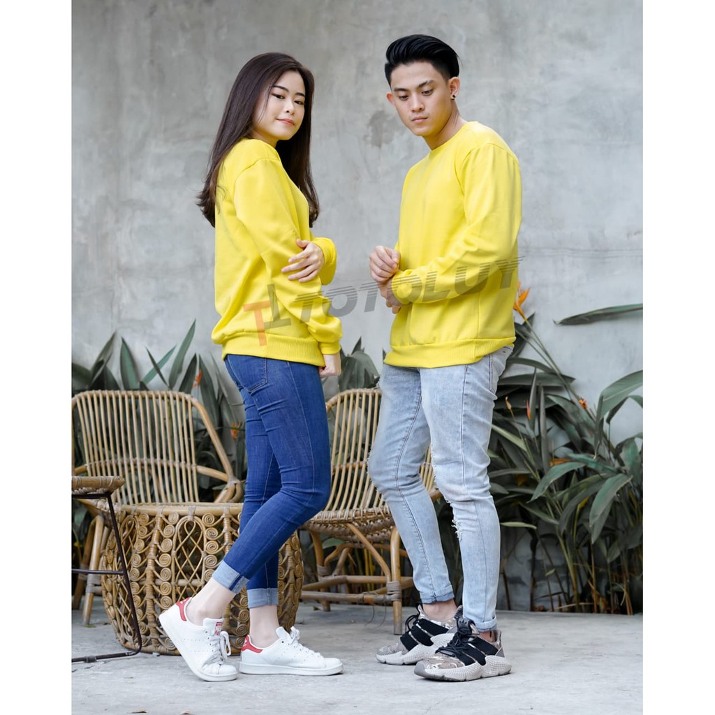 MUKZHOP - COUPLE JUMPER SWEATER ./ BASIC POLOS / TOTOLUY / KUNING