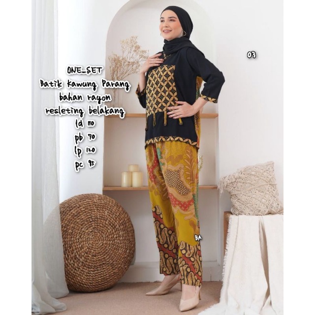 One Set Celana Panjang Batik