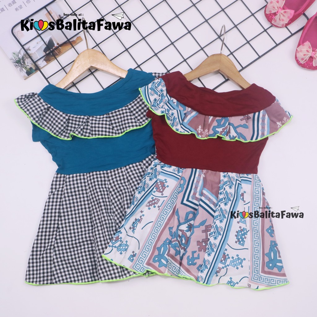 Dress Mayora uk Bayi - 3 Tahun / Dres Yukensi Baby Atasan Baju Balita Anak Perempuan Harian Gaun