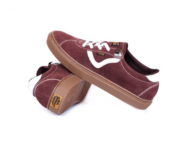 Sepatu Lokal Shoes Local Pride Cevany Ballad Os Low Cut Maroon Gum