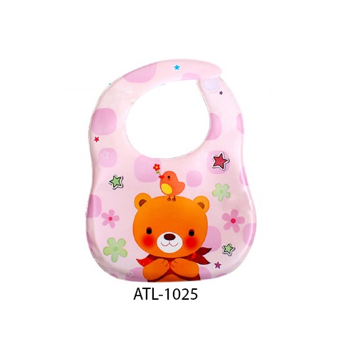 Morinz Baby Bibs Sponge Slaber + Mat / Celemek Makan Bayi Waterproof