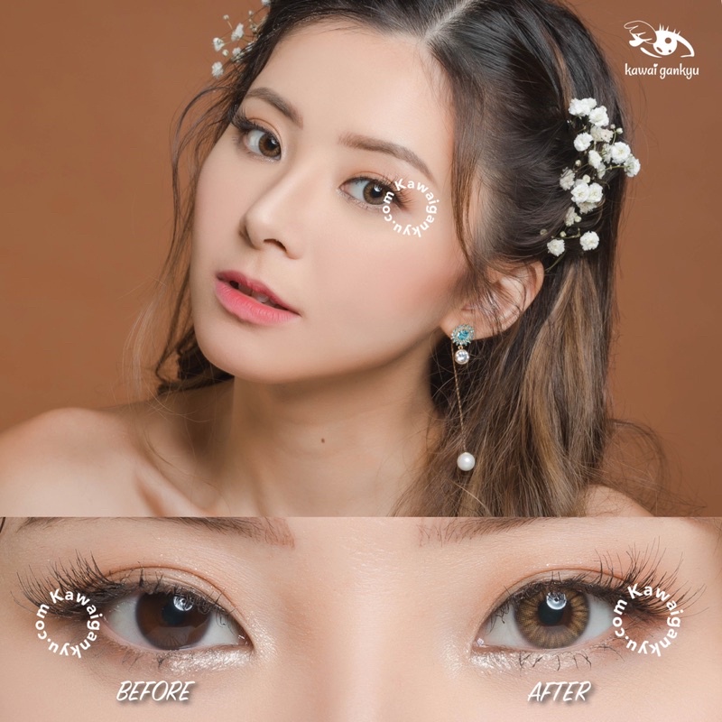 KawaiGankyu Softlens - Princess Yunna Brown by Luina (1botol)