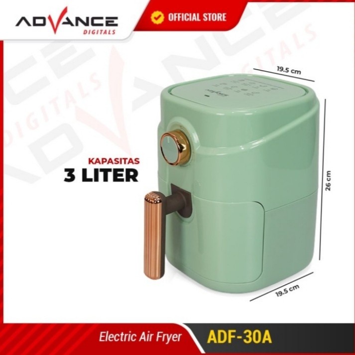 Air Fryer Electric ADF-30A ADVANCE Menggoreng Tanpa Minyak Anti Lemak