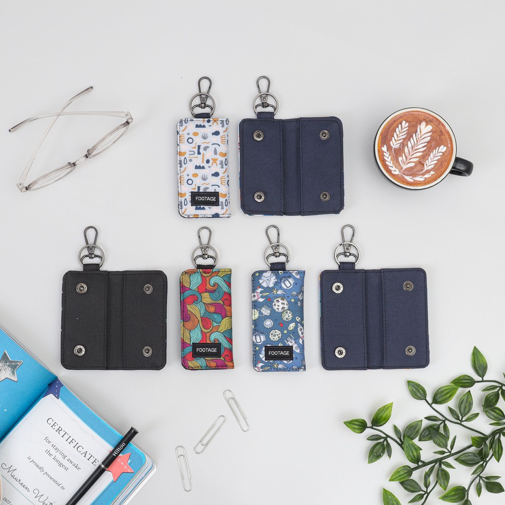 Dompet STNK E-TOLL SIM Mobil Motor Gantungan Kunci Motif Premium Footage