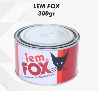 Lem Fox 300 gr kaleng merah / Lem Fox Kuning 300 gr