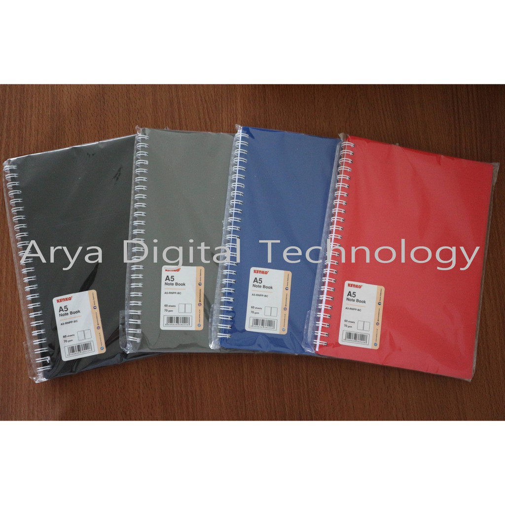 

Buku Catatan Ring Notebook A5 Basic Color Agenda Tulis Kenko Murah Bagus