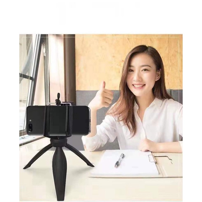 Table Top Tripod 360 Bonus Holder U / Tripod Mini Stand HP Handphone Holder Tripod Include Holder U