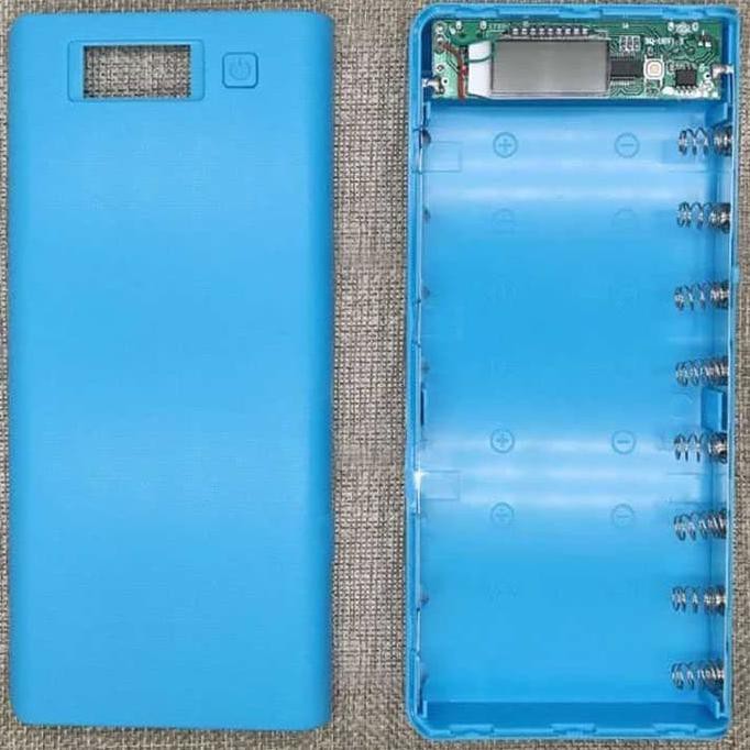 Diy Powerbank Power Bank Pb 8X 18650 Baterai Vape Kotak Box Case 5V - Putih Efgad774 Kualitas Baik