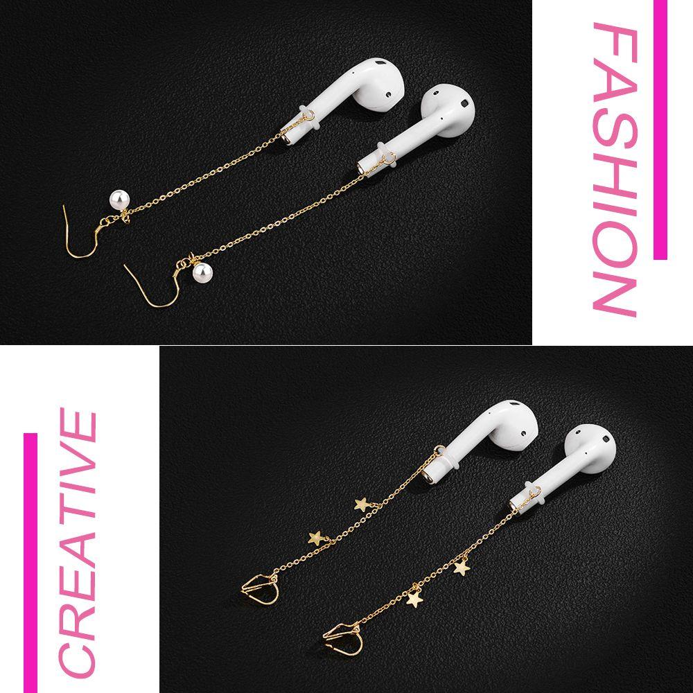 Nanas Anti Rontok Anting Aksesoris Earphone Holder Olahraga Kait Pas Aman