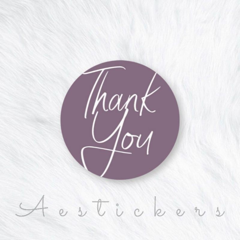 THANK YOU STICKER LABEL STIKER TERIMA KASIH UKURAN 5 CM UNTUK PACKING PRODUK-PART 15