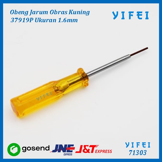 Obeng Jarum Obras L/Obeng L Obras Siruba/Obeng Mesin Obras/Obeng Bulat YIFEI 71303