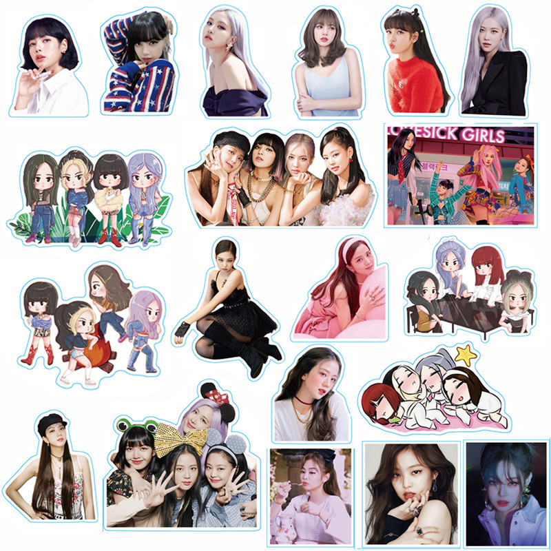 100pcs Stiker KPOP BLACKPINK Untuk Dekorasi ALBUM Fotoscrapbookdiary DIY