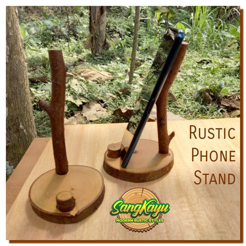 Phone stand holder dudukan handphone samsung oppo xiaomi realmi rustic