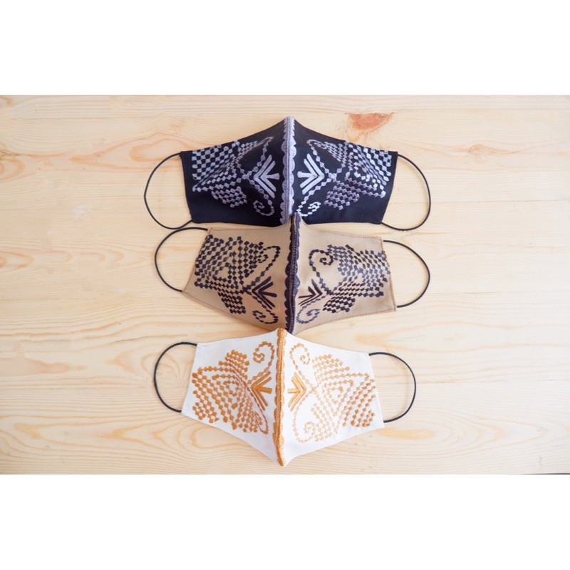 SEIKA | Masker Kain Bordir Ekslusif - Seri Etnik | Exclusive Embroidery Fabric Mask - Ethnic Series